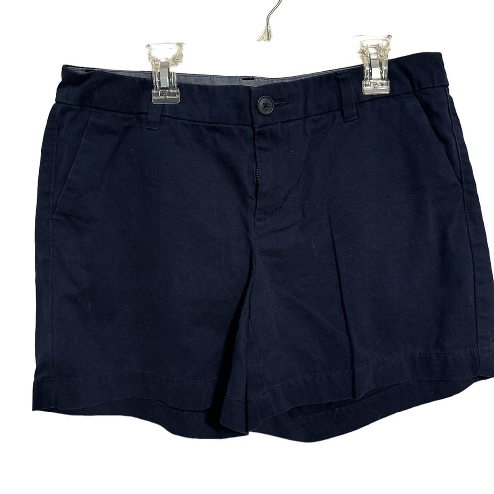 Merona Navy Blue Chino Shorts Size 6